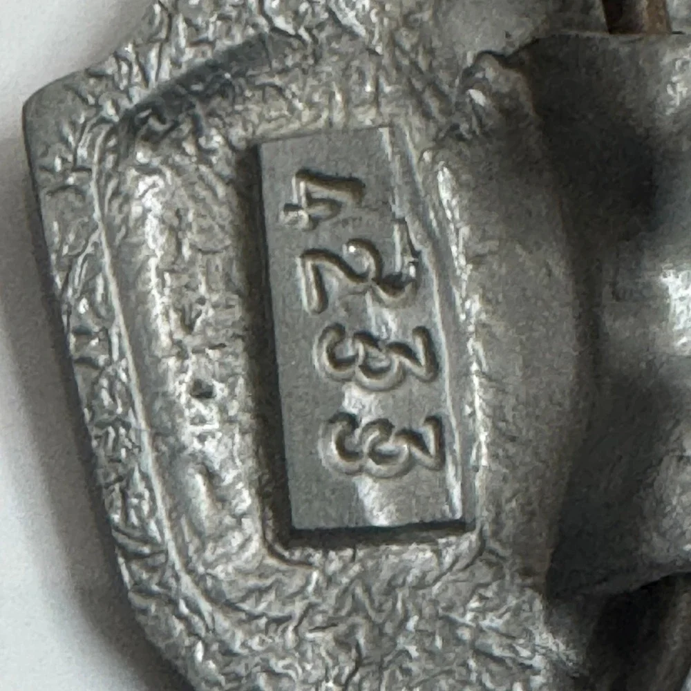 Skull Spider Belt Buckle Sworn to Fun‎ Loyal to None Poker Cards Pewter 1995